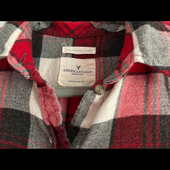 2American Eagle plaid flannel shirts - Picture 5 of 5